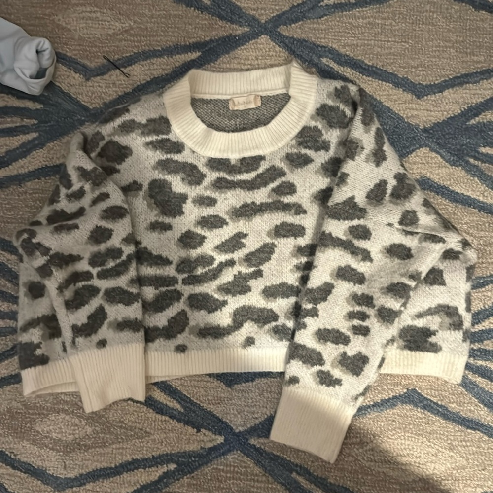 Altered state printed sweater